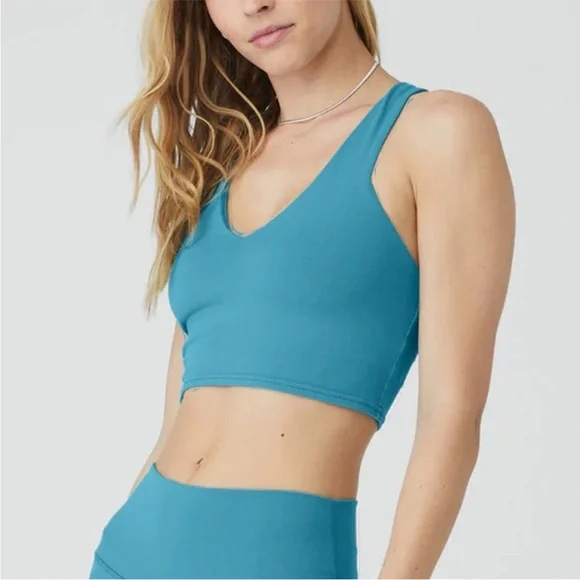 Alo Yoga Matching Set Leggings + Crop Top
Teal Blue Size M - Picture 2 of 7